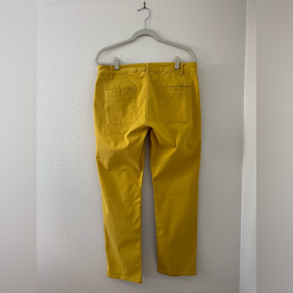 CAbi Mustard Yellow Straight Leg Pants - Picture 2 of 4